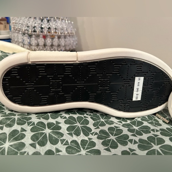 NWOT Kate Spade black with white polka dot sneakers. Size 6.5 - Picture 4 of 5